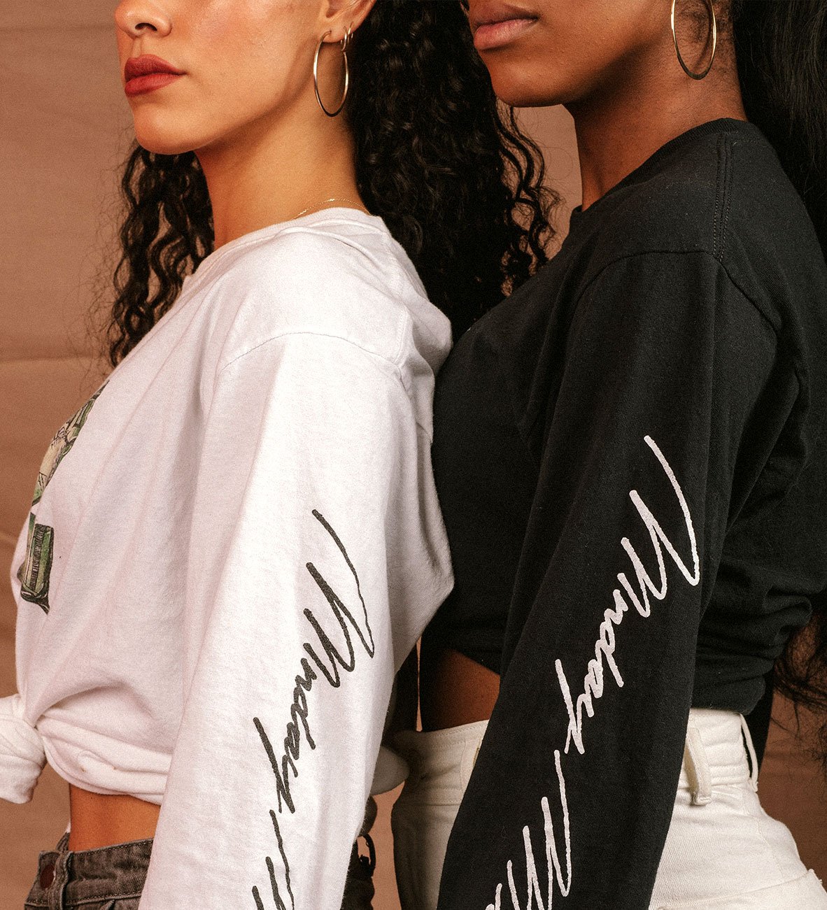 Women wearing black and white shirts hero-8